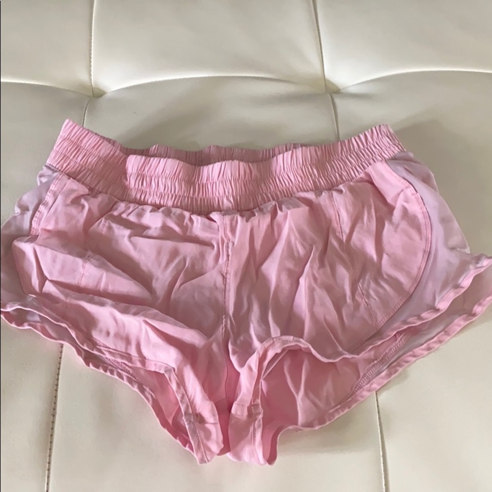 Pink Forever 21 Athletic Running Shorts + mesh